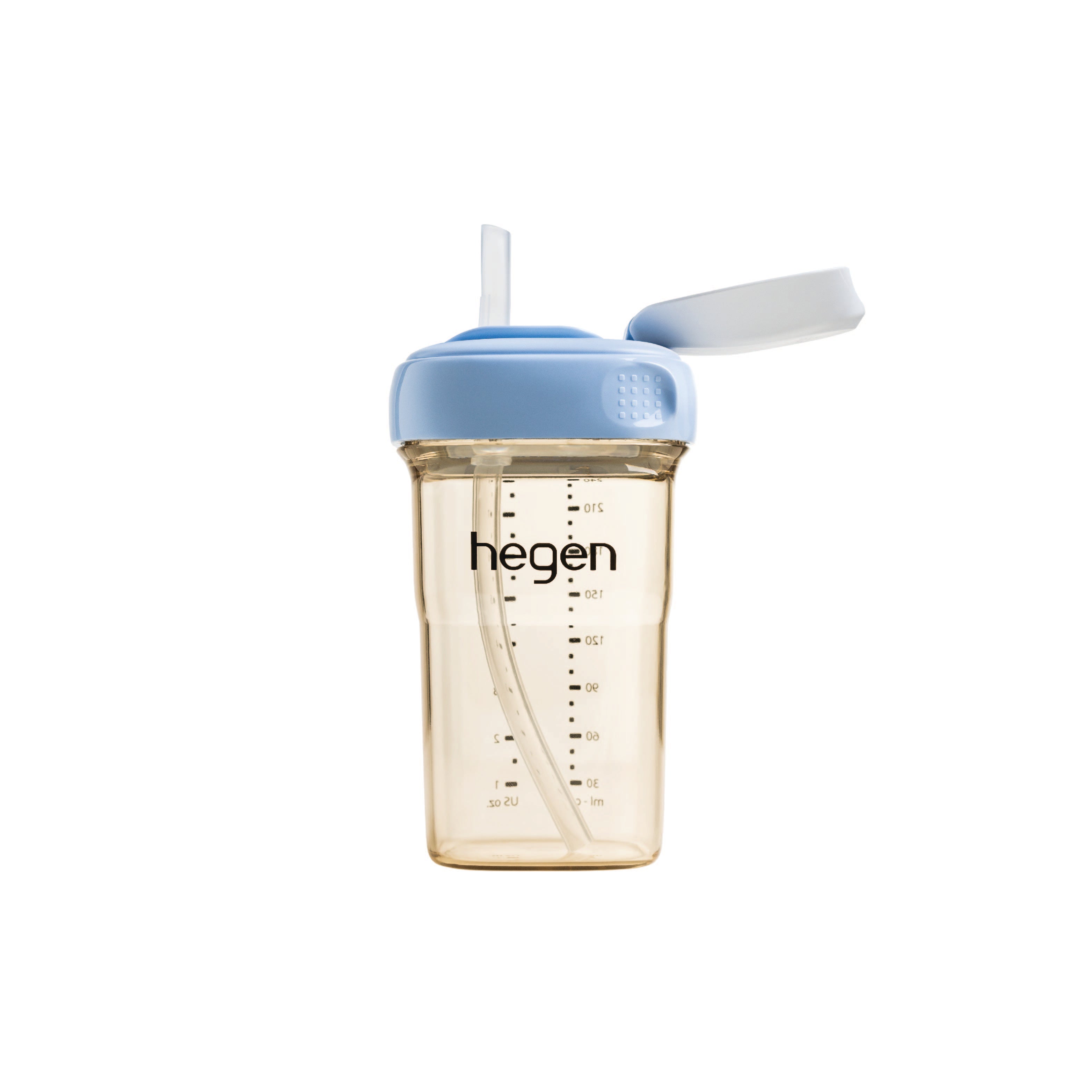 Hegen PCTO™ 240ml/8oz Straw Cup PPSU Blue (Slow Flow)
