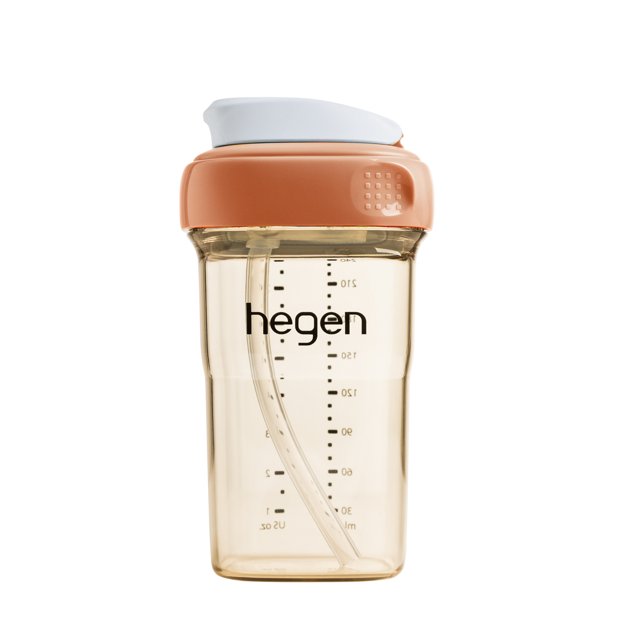 Hegen PCTO™ 240ml/8oz Straw Cup PPSU Auburn (Slow Flow)