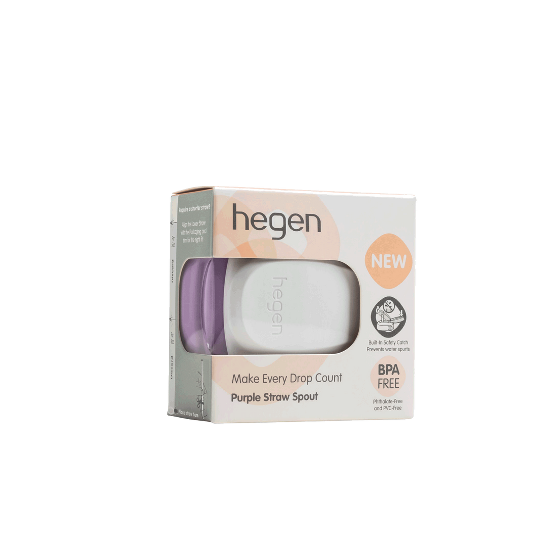 Hegen PCTO™ Straw Spout Purple