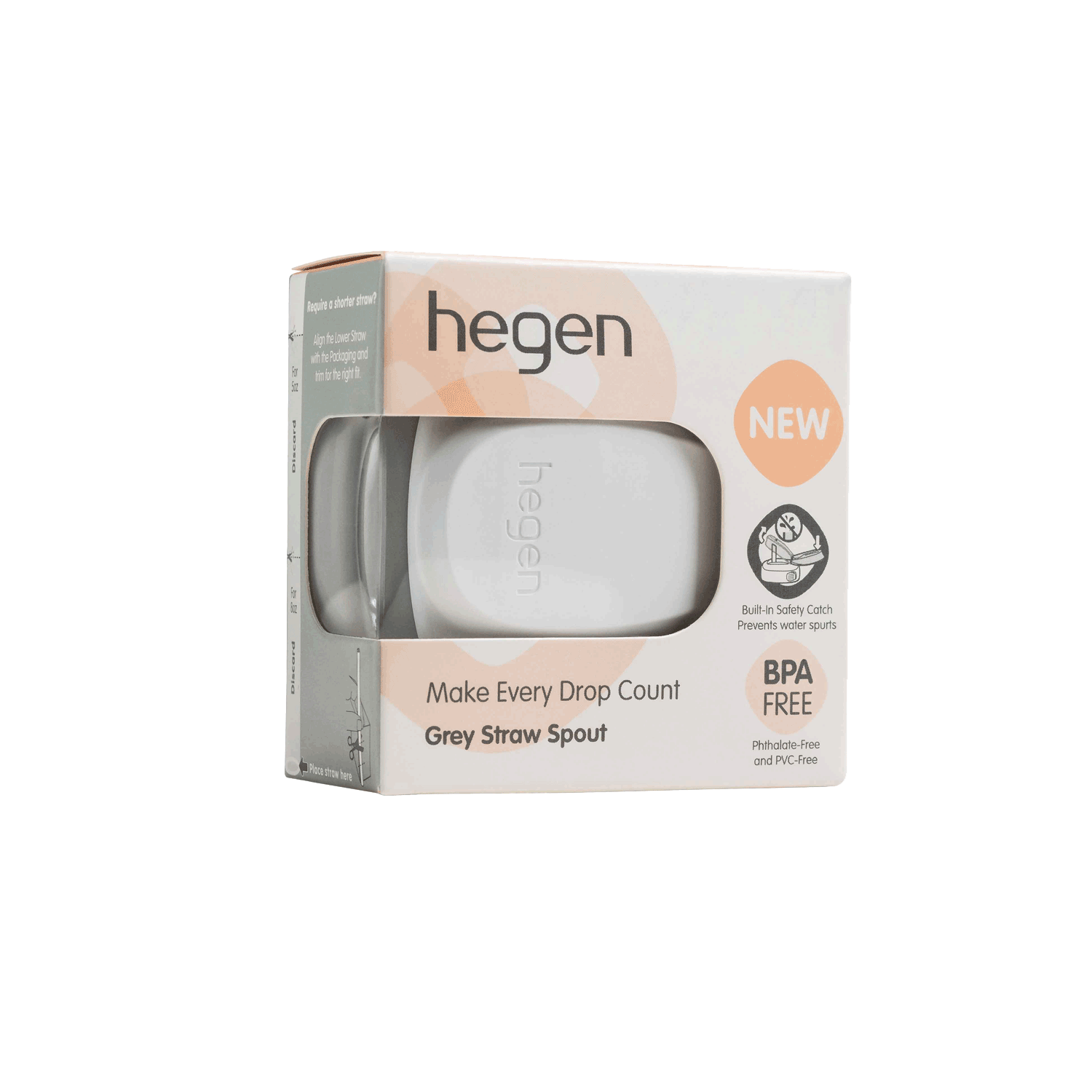 Hegen PCTO™ Straw Spout Grey