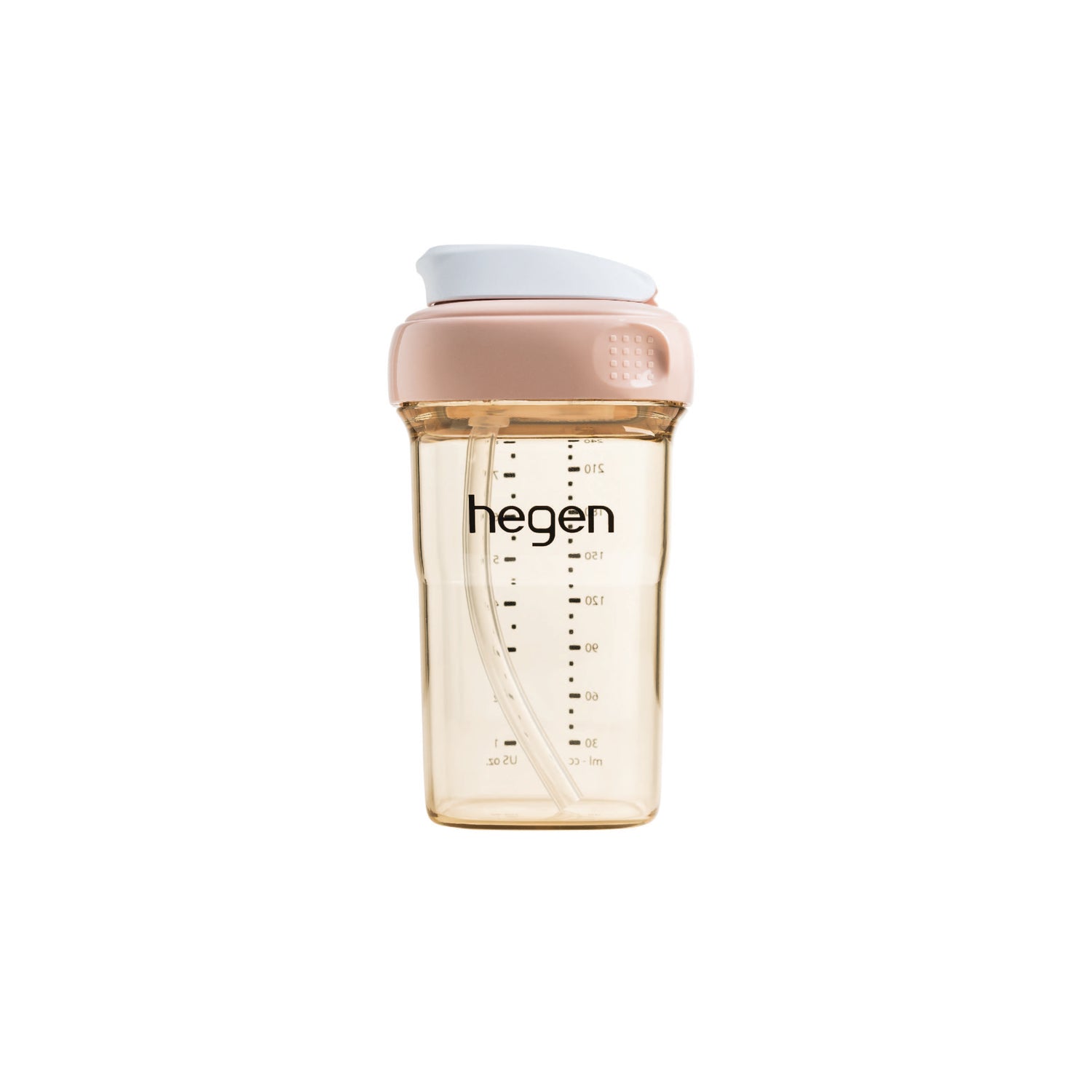 Hegen PCTO™ 240ml/8oz Straw Cup PPSU Pink (Slow Flow)