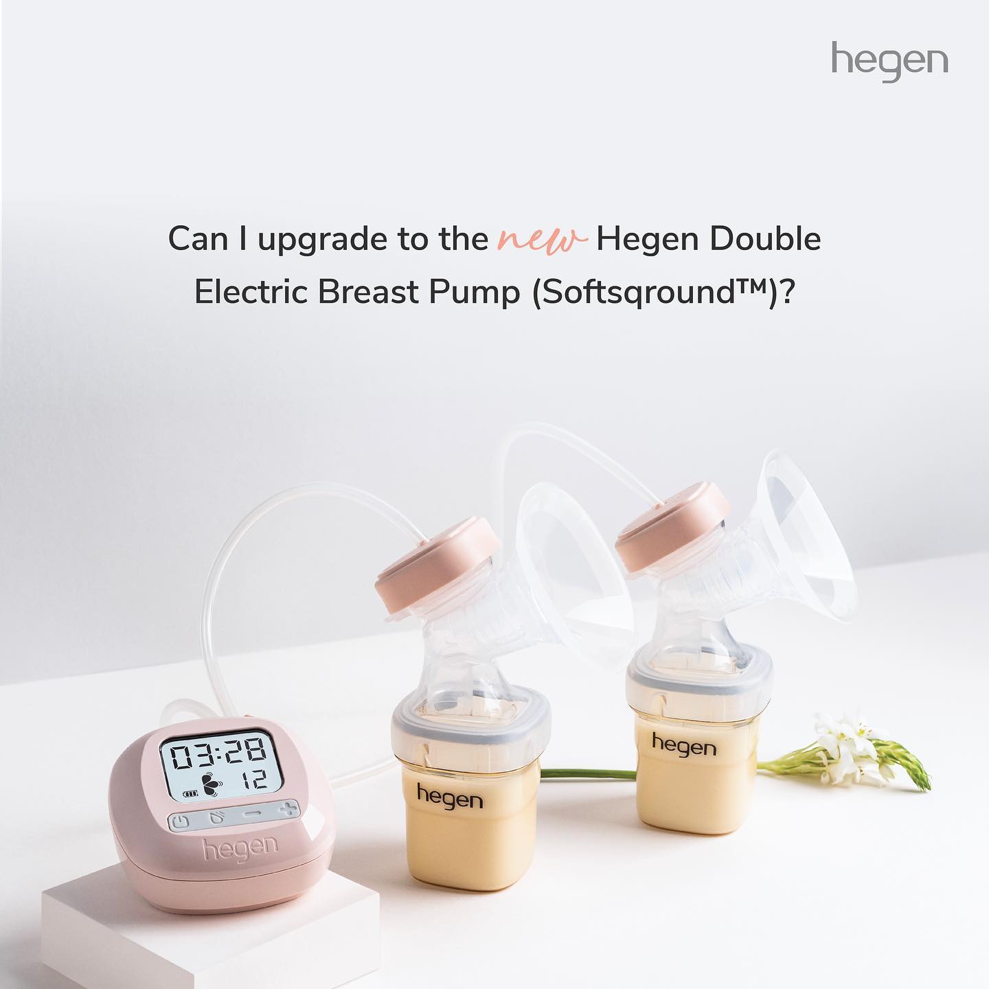 Hegen Double Electric Breast Pump (SoftSqround™) Upgrade Kit Bundle