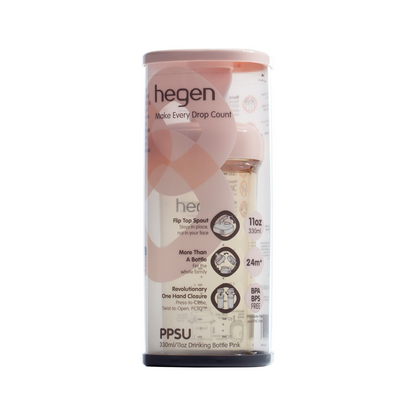 Hegen PCTO™ 330ml/11oz Drinking Bottle PPSU Pink (24 months and above)