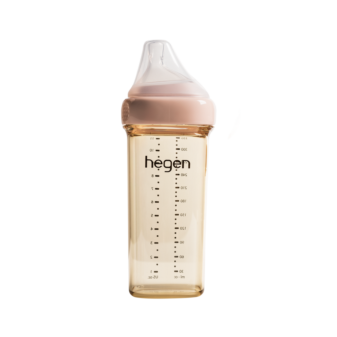 Hegen PCTO™ 330ml/11oz Feeding Bottle PPSU PINK with Fast Flow Teat (6 months and beyond)