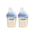 Hegen PCTO™ 150ml/5oz Feeding Bottle PPSU 2-Pack BLUE with 2x Slow Flow Teats (1 to 3 months) - Hegen