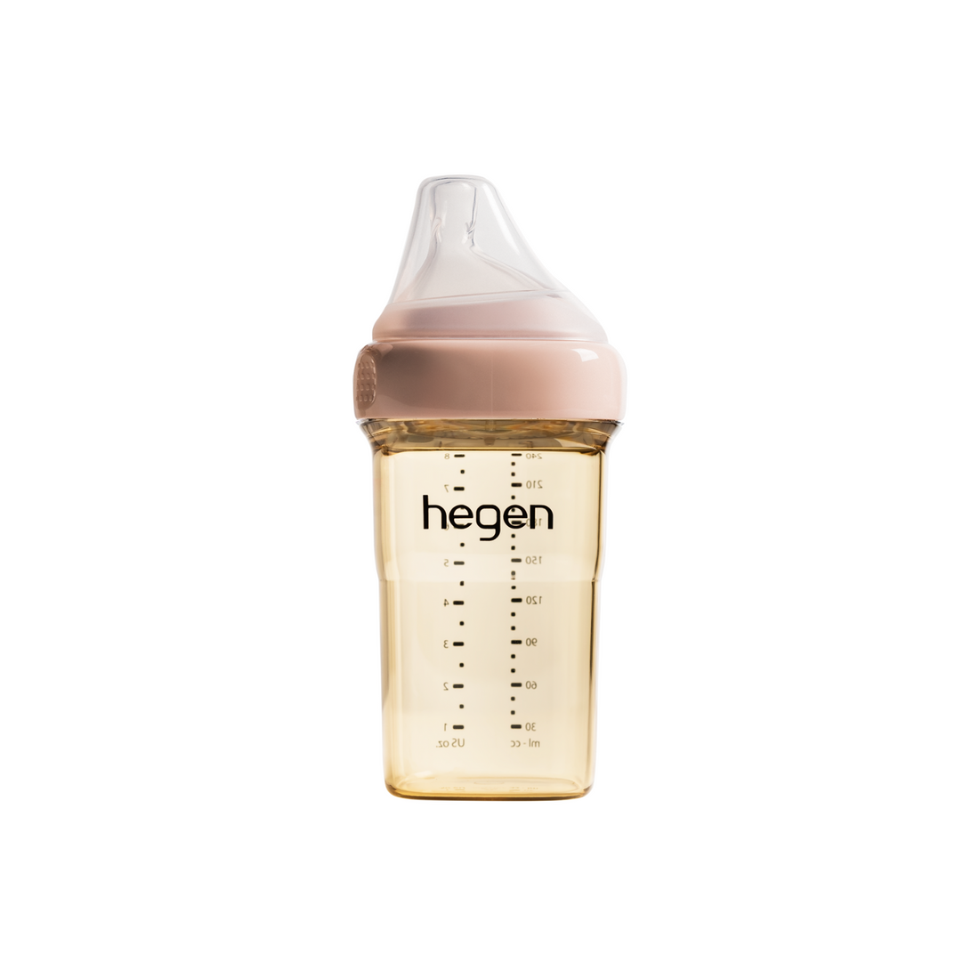 Hegen PCTO™ 240ml/8oz Feeding Bottle PPSU PINK with Medium Flow Teat (3 to 6 months)