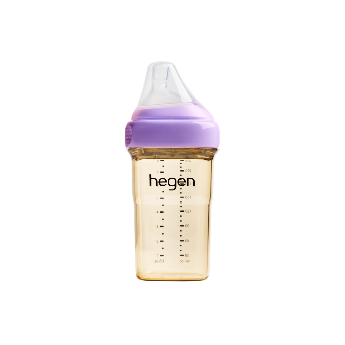 Hegen PCTO™ 240ml/8oz Feeding Bottle PPSU PURPLE with Medium Flow Teat (3 to 6 months)