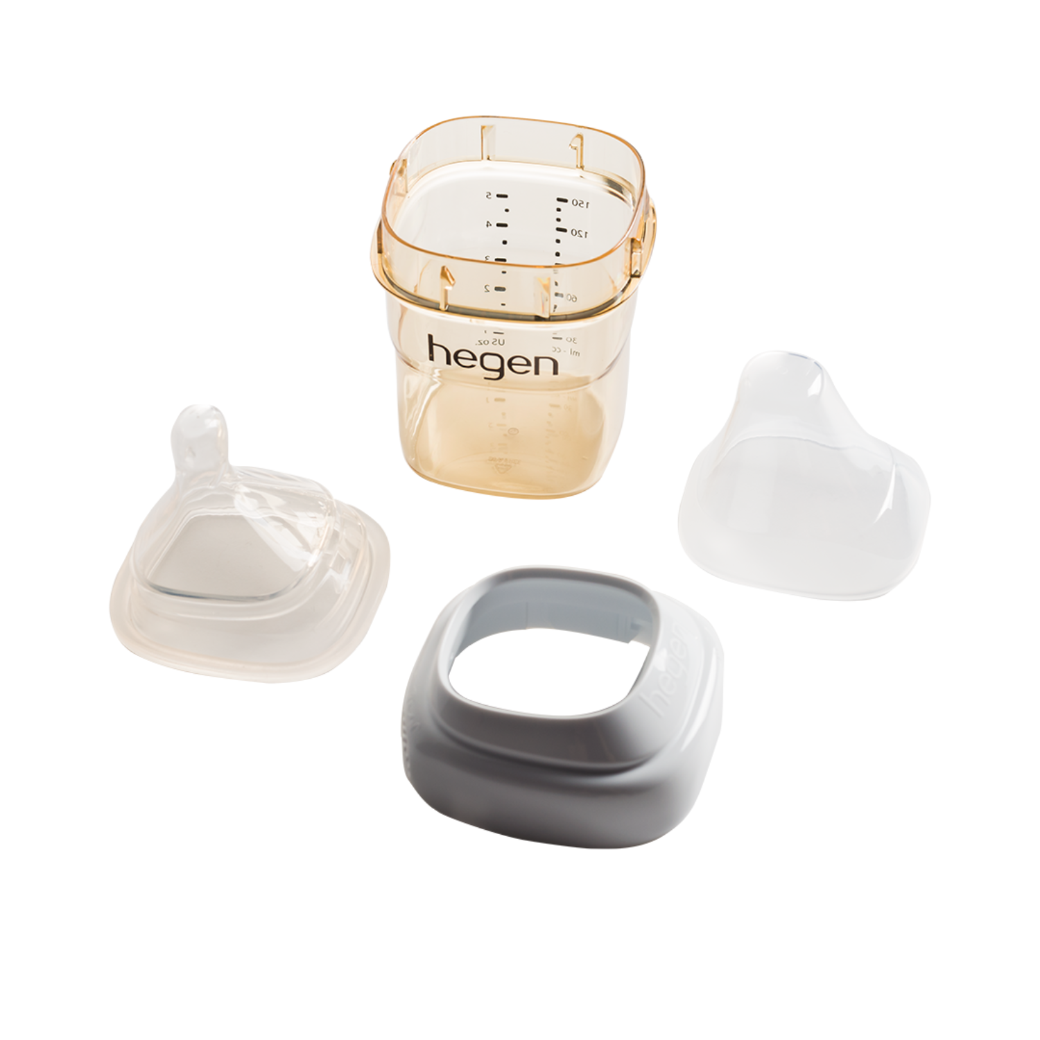 Hegen PCTO™ 150ml/5oz Feeding Bottle PPSU 2-Pack with 2 x Slow Flow Teat (1 to 3 months)