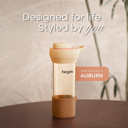 Hegen PCTO™ 450ml/15oz Lifestyle Bottle PPSU Auburn with Loop and Boot