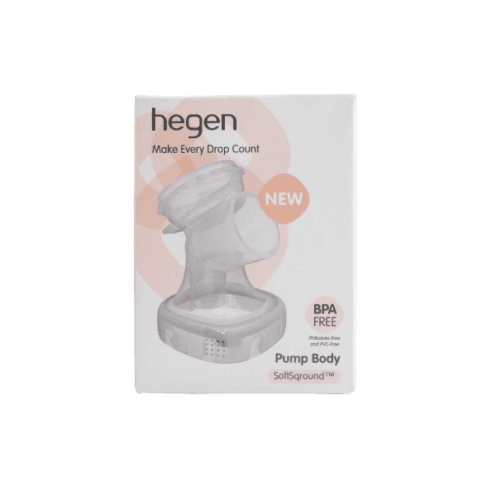A transparent silicone breast pump body designed for manual expression of milk, with a soft silicone seal.