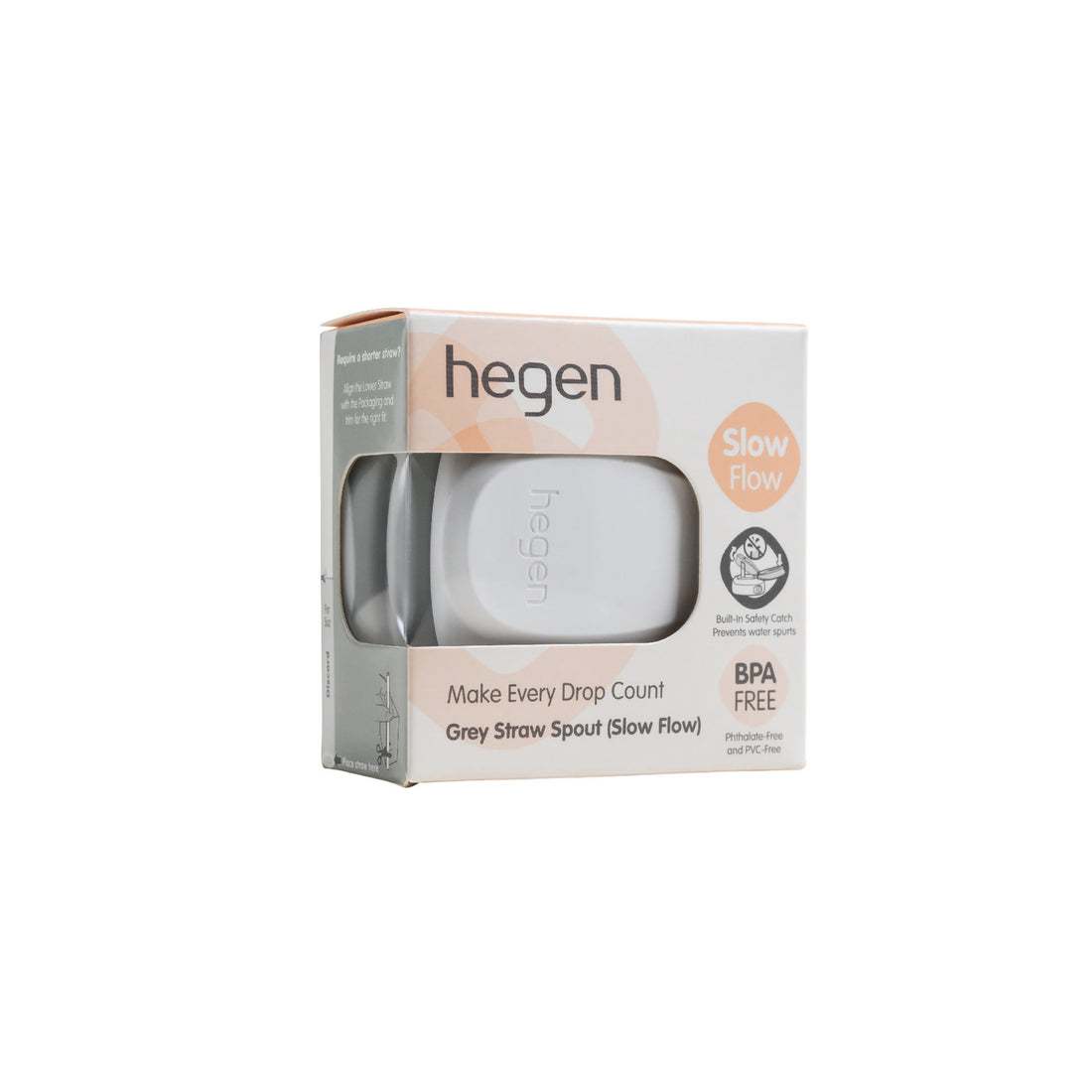Hegen PCTO™ Straw Spout Grey (Slow Flow)