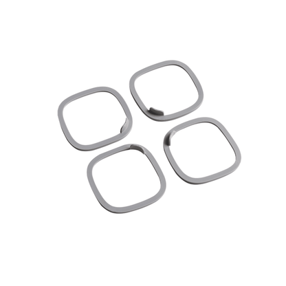 A set of four silicone replacement seals for Hegen breast-pump accessories.