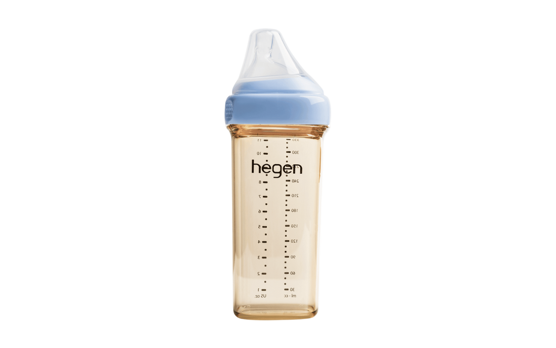Hegen PCTO™ 330ml/11oz Feeding Bottle PPSU BLUE with Fast Flow Teat (6 months and beyond) - Hegen