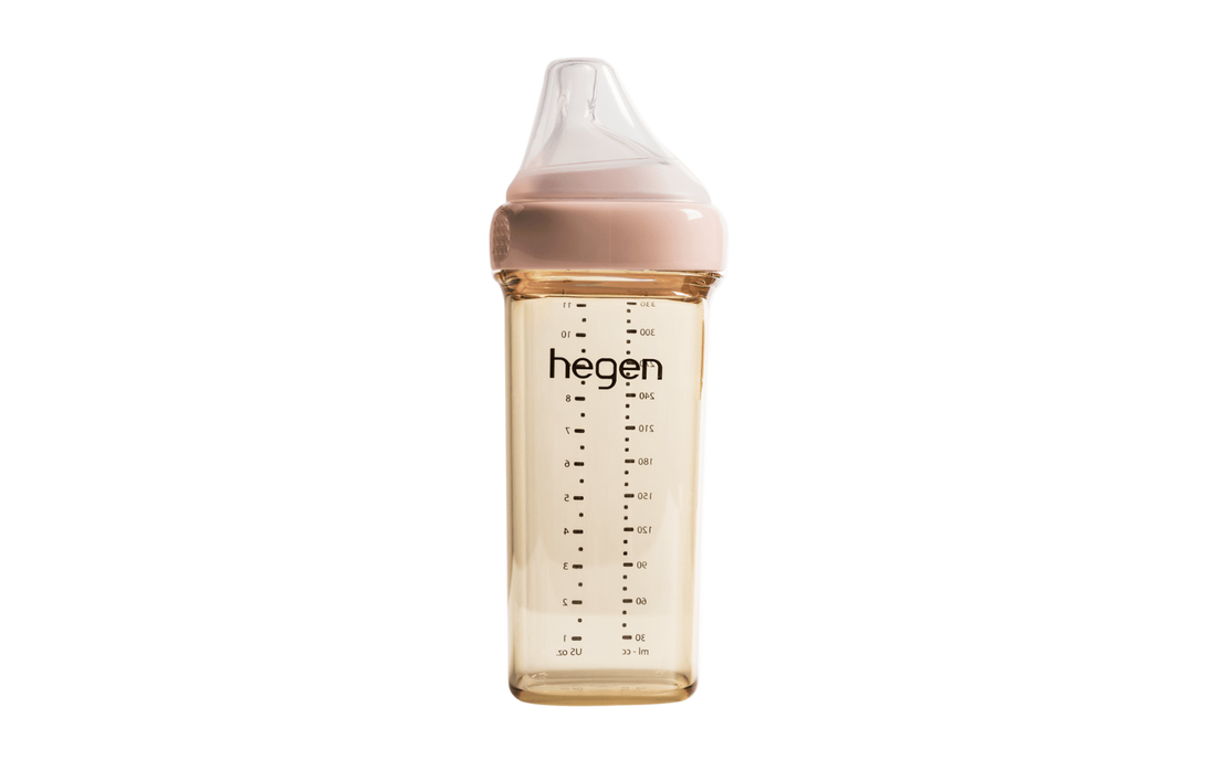 Hegen PCTO™ 330ml/11oz Feeding Bottle PPSU PINK with Fast Flow Teat (6 months and beyond) - Hegen
