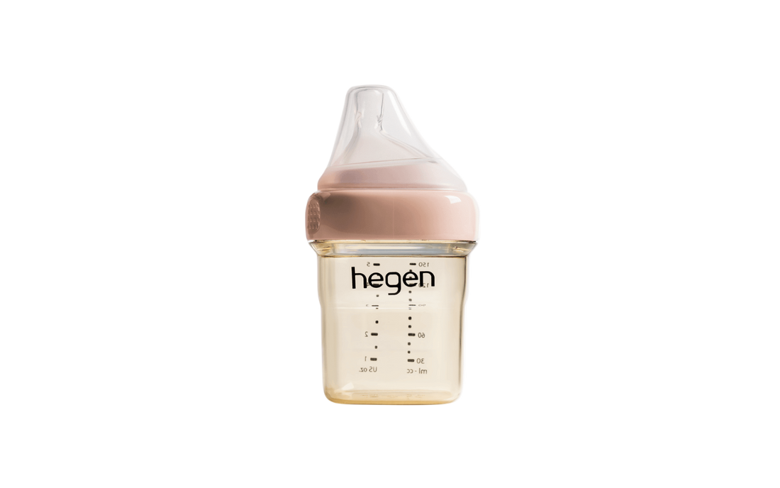 Hegen PCTO™ 150ml/5oz Feeding Bottle PPSU PINK with Slow Flow Teat (1 to 3 months) - Hegen