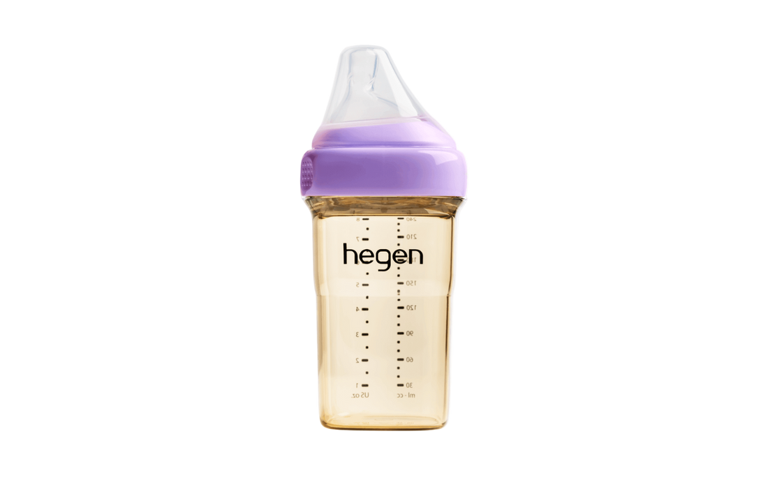 Hegen PCTO™ 240ml/8oz Feeding Bottle PPSU PURPLE with Medium Flow Teat (3 to 6 months) - Hegen