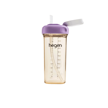 Hegen PCTO™ 330ml/11oz Straw Cup PPSU Purple (9 months and above)