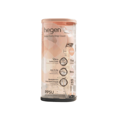 Hegen PCTO™ 330ml/11oz Straw Cup PPSU Pink (9 months and above)