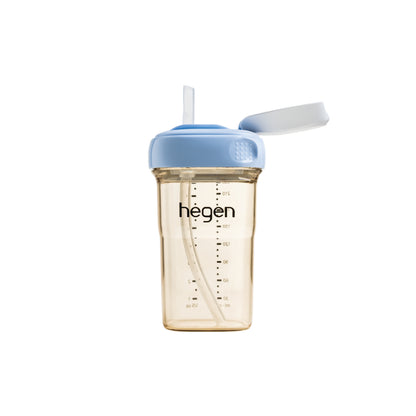 Hegen PCTO™ 240ml/8oz Straw Cup PPSU Blue (Slow Flow)