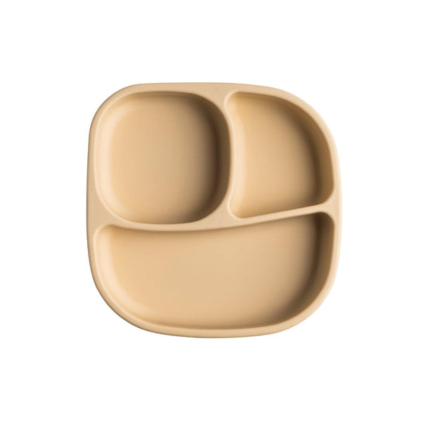 Divided Suction Plate Silicone Taupe