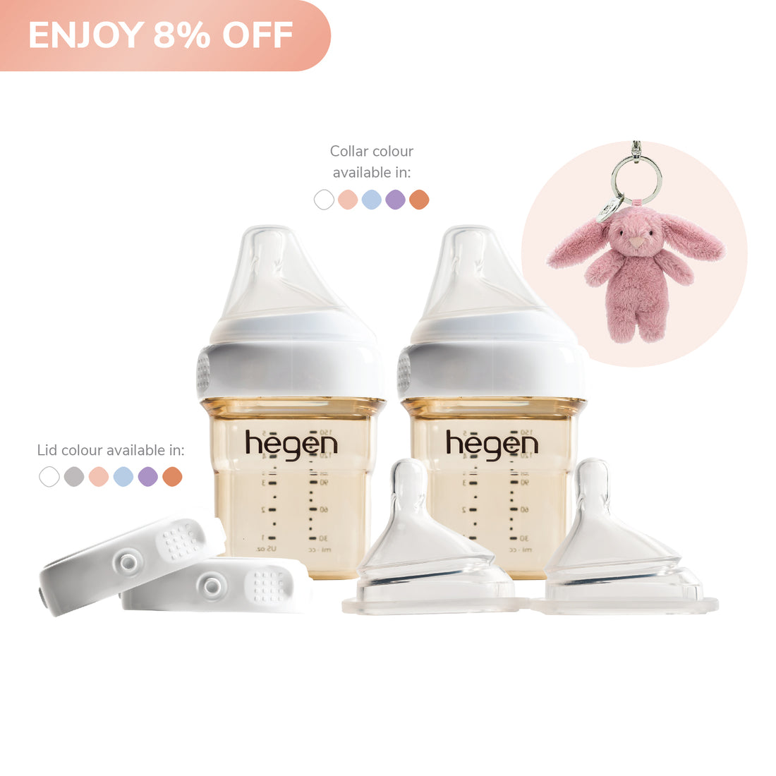 Hegen Newborn Bottle Set