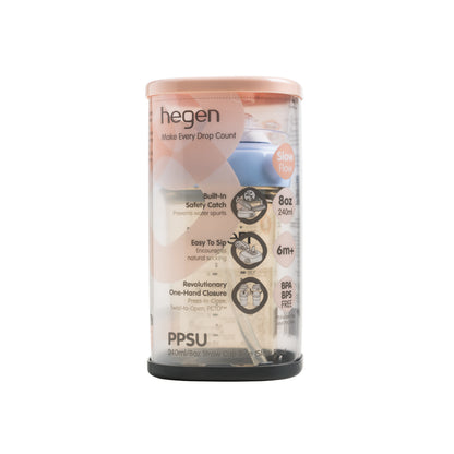 Hegen PCTO™ 240ml/8oz Straw Cup PPSU Blue (Slow Flow)