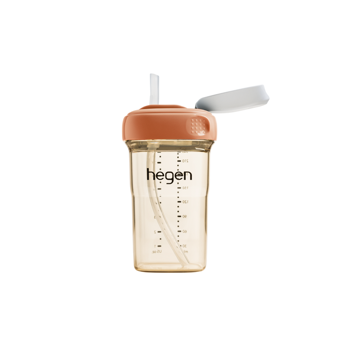 Hegen PCTO™ 240ml/8oz Straw Cup PPSU Auburn (Slow Flow)