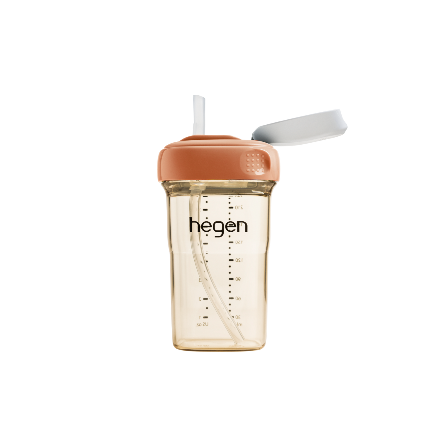 Hegen PCTO™ 240ml/8oz Straw Cup PPSU Auburn (Slow Flow)