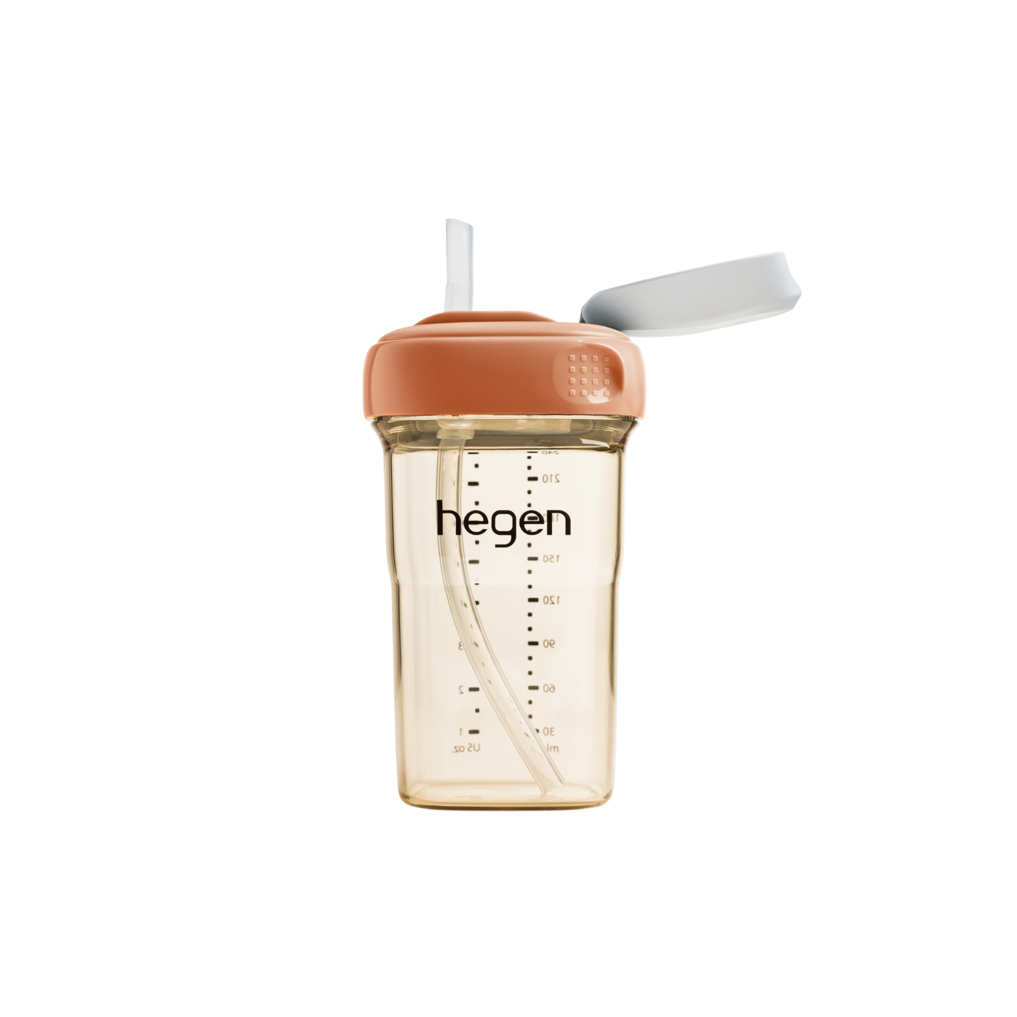 Hegen PCTO™ 240ml/8oz Straw Cup PPSU Auburn (Slow Flow)