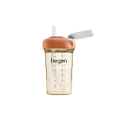 Hegen PCTO™ 240ml/8oz Straw Cup PPSU Auburn (Slow Flow)