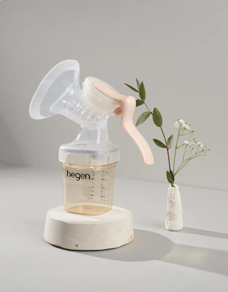 Hegen Express Store Feed Starter Bundle (Breast Pump &amp; Feeding Bottles) suitable for newborn