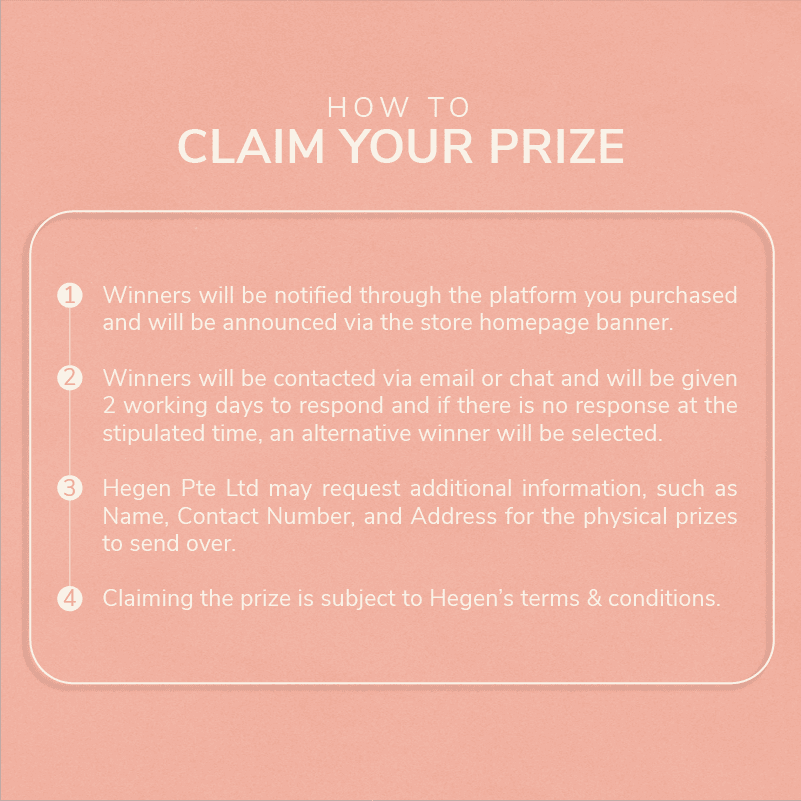 Hegen Raffle Draw Entry - Hegen