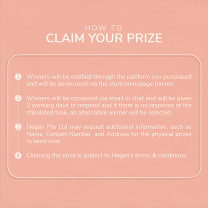 Hegen Raffle Draw Entry - Hegen