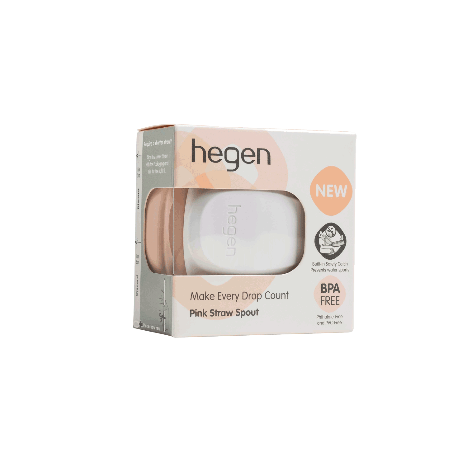 Hegen PCTO™ Straw Spout Pink