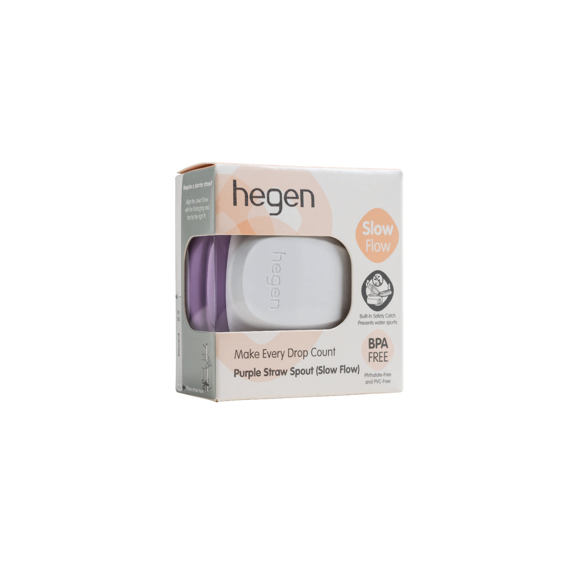 Hegen PCTO™ Straw Spout Purple (Slow Flow)