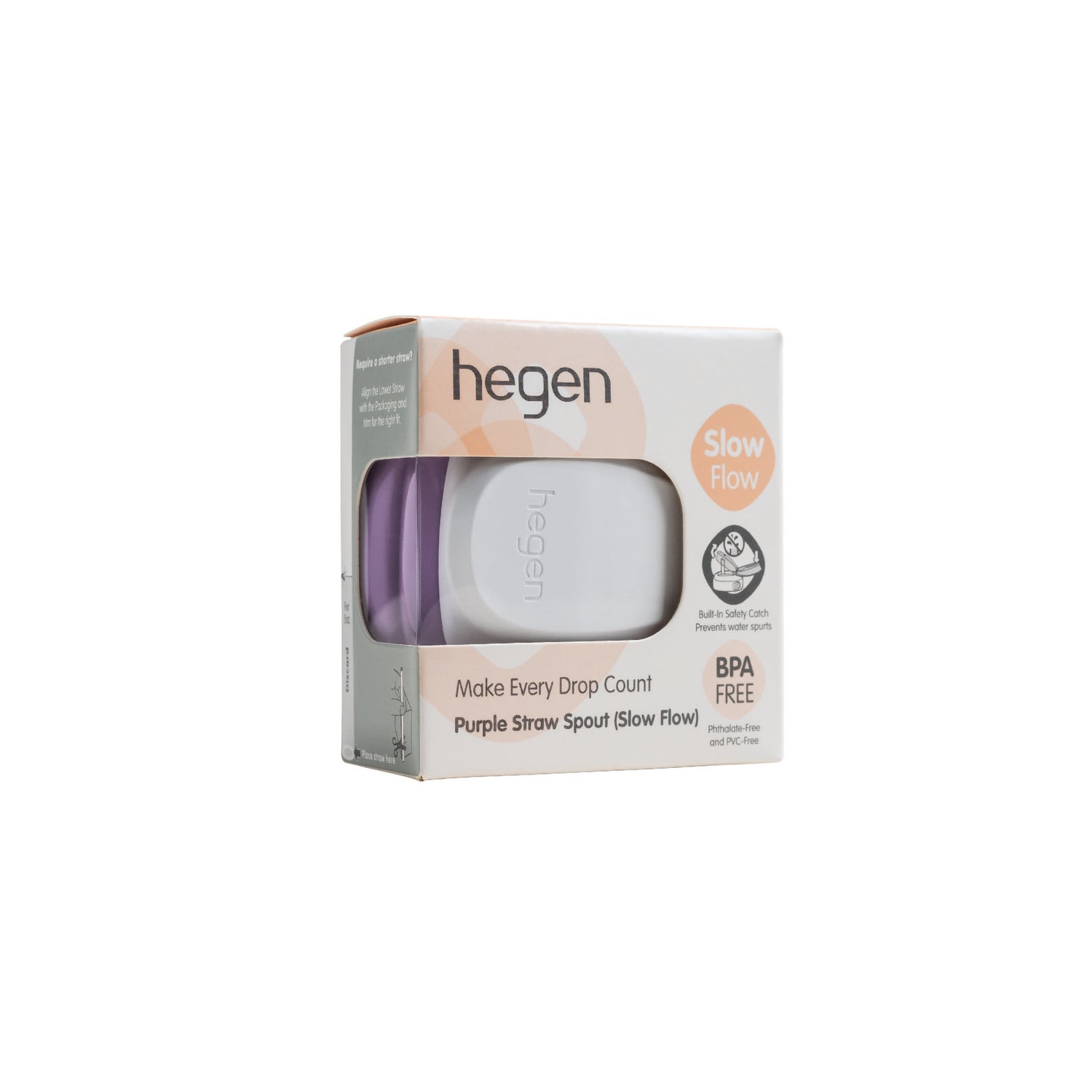 Hegen PCTO™ Straw Spout Purple (Slow Flow)