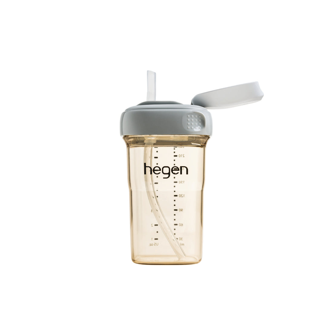 Hegen PCTO™ 240ml/8oz Straw Cup PPSU Grey (Slow Flow)
