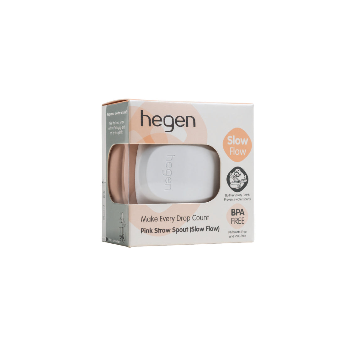 Hegen PCTO™ Straw Spout Pink (Slow Flow)