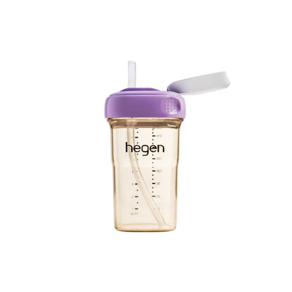 Hegen PCTO™ 240ml/8oz Straw Cup PPSU Purple (Slow Flow)