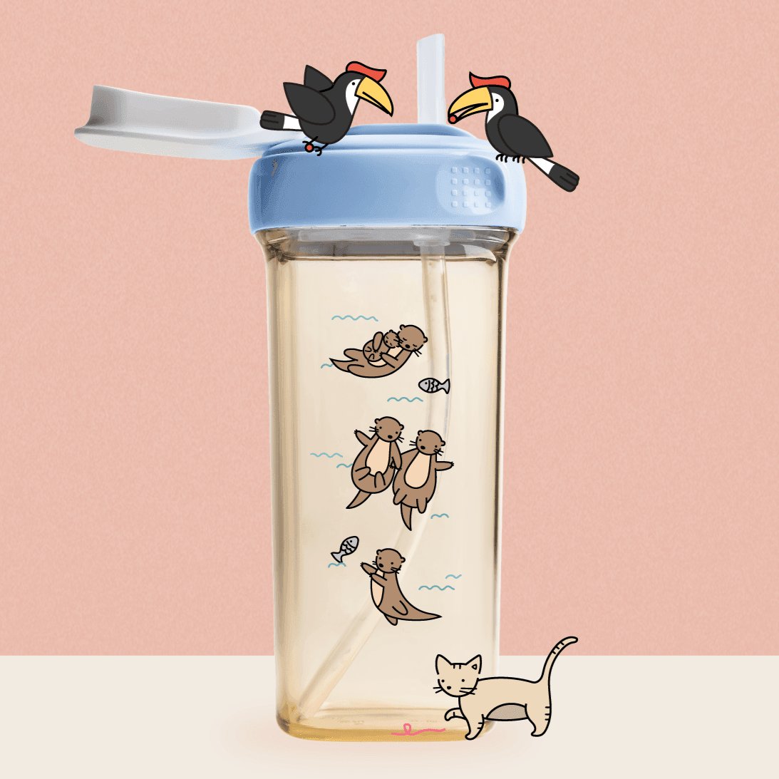 [VIP Exclusive] Hegen PCTO™ Straw Cup with Hegen PCTO™ All-Rounder Crown with Bottle Personalisation - Hegen